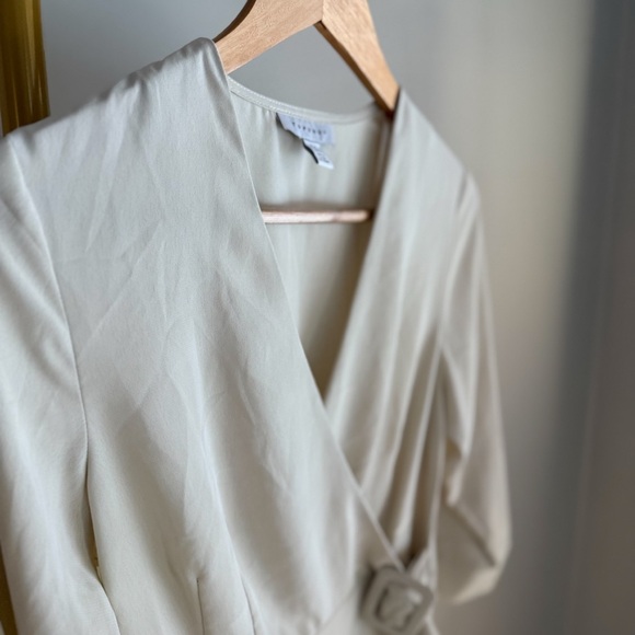 EUC Top Shop Wrap Blouse - Picture 2 of 6